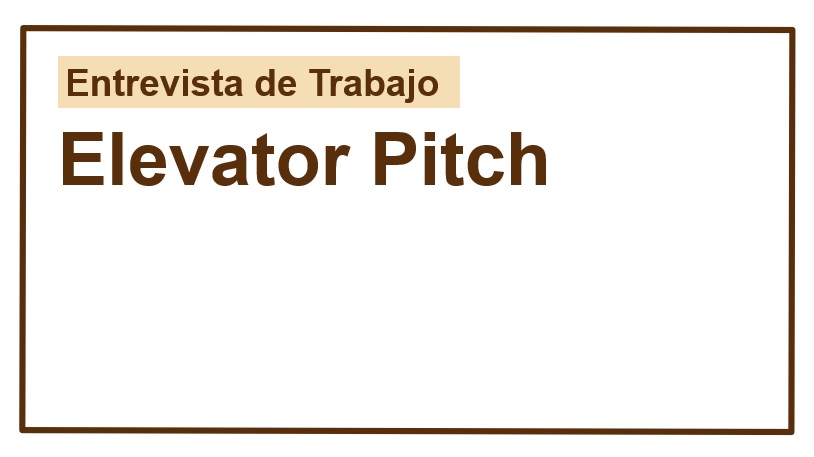 Elevator Pitch